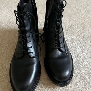Sam Edelman Nina Combat Boots Black Size 9